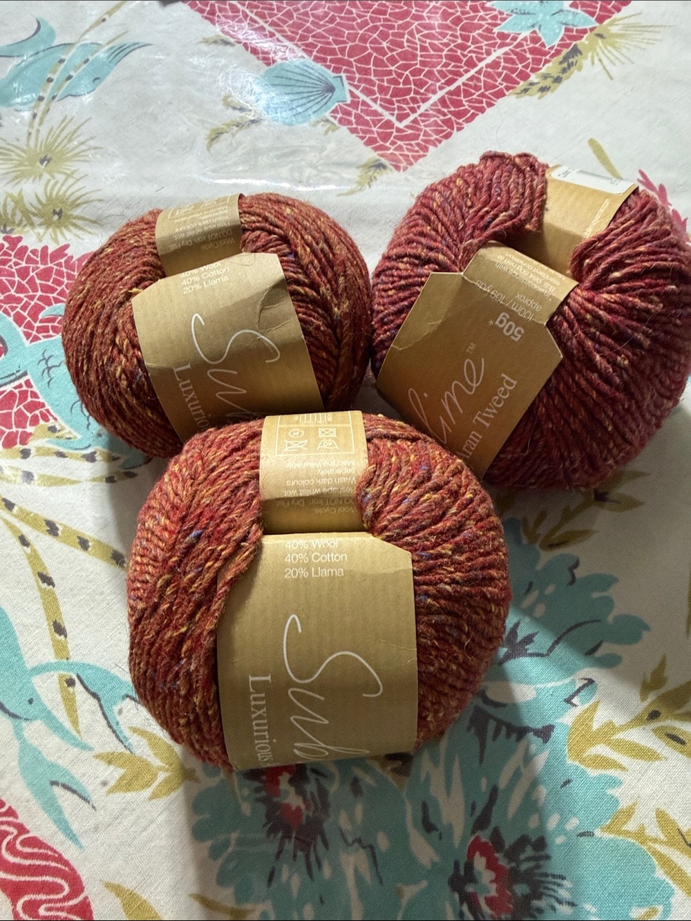 Sublime Aran Tweed Yarn 3 Skeins